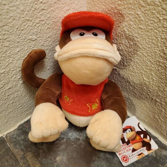 Plush - Diddy Kong 9 Inch (NEW) - Nintendo - Donkey Kong - Super Mario - Picture 5 of 10